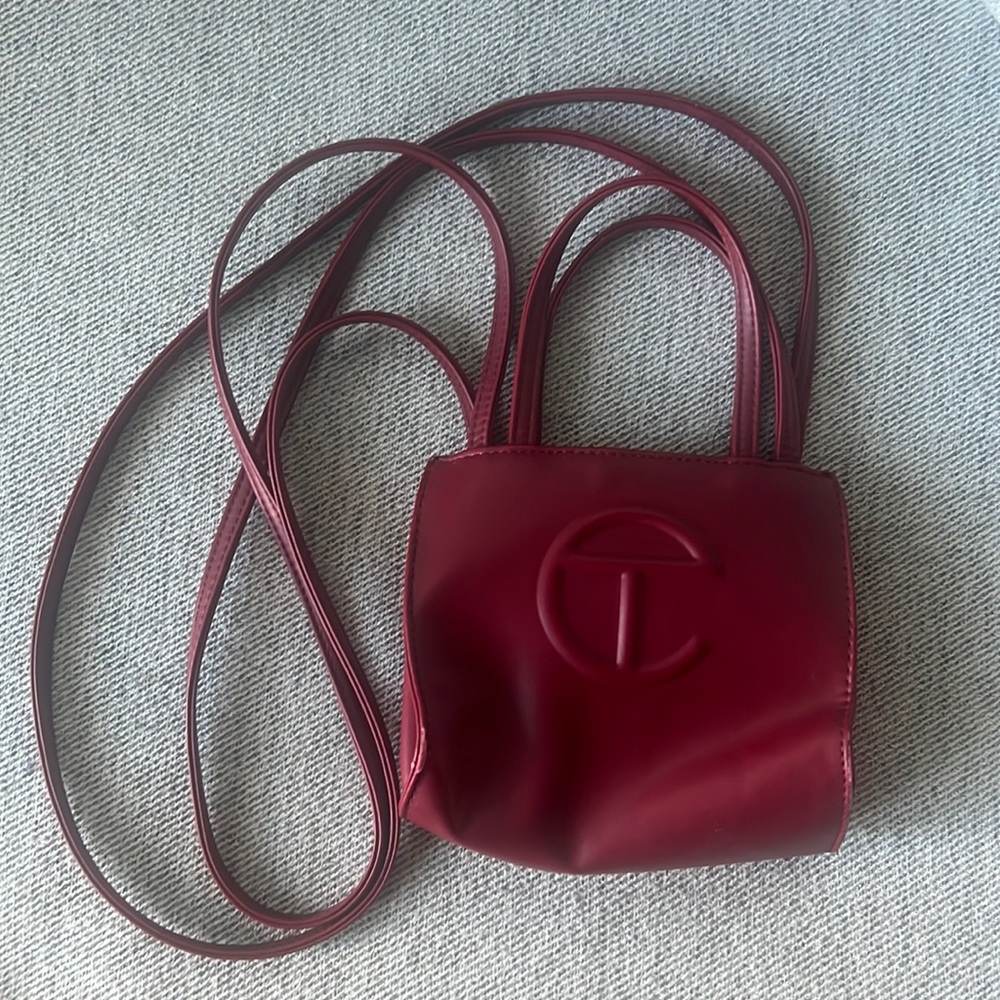 Telfar small bag - dark red - 100% authentic